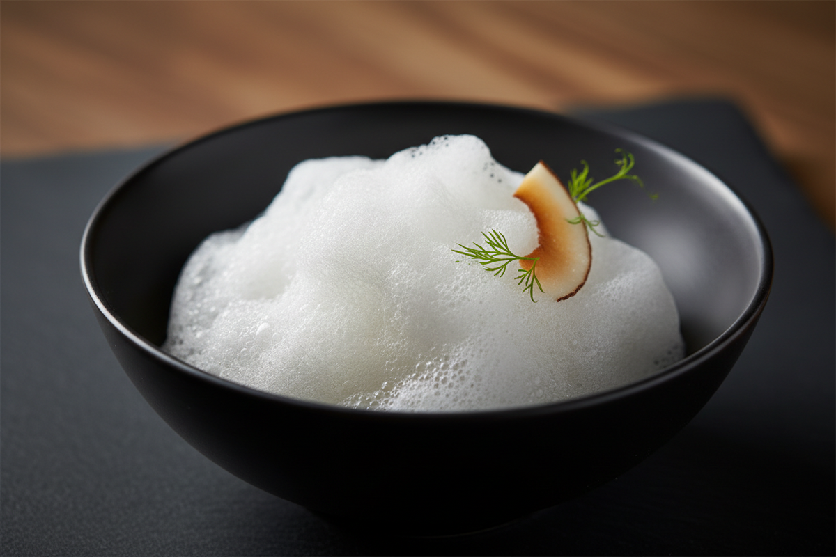 Molecular gastronomy techniques for stabilizing spongy coconut foams - best methods
