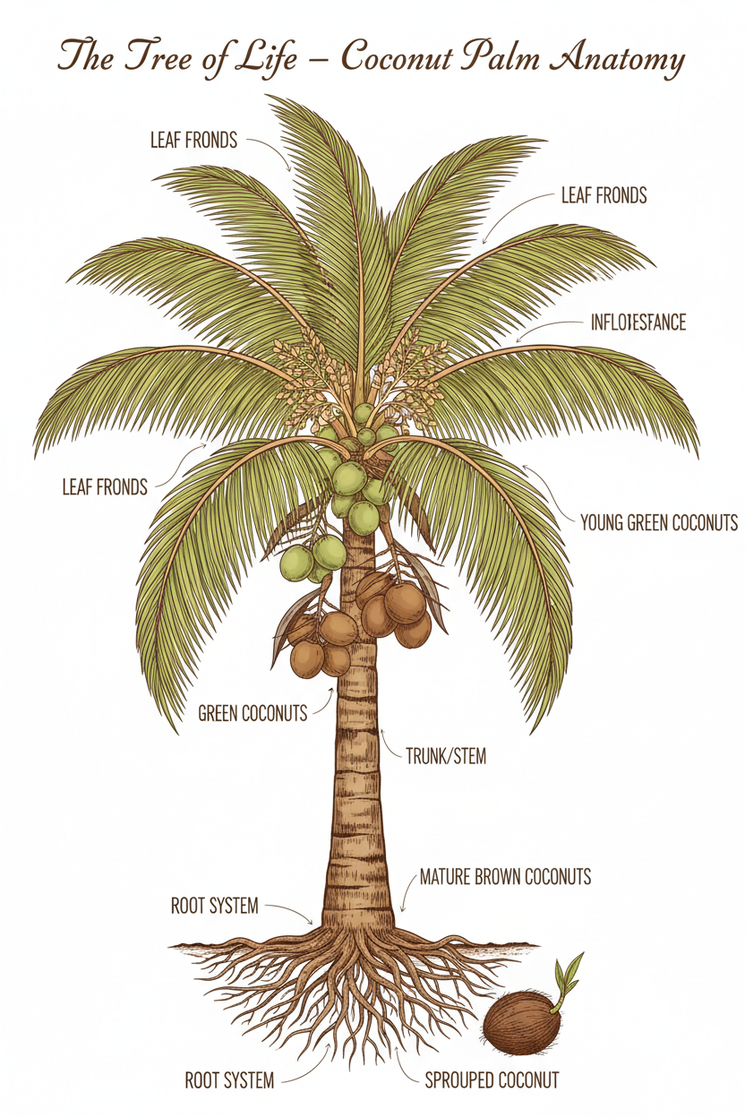 Coconut Palm - Anatomy of The Tree of Life