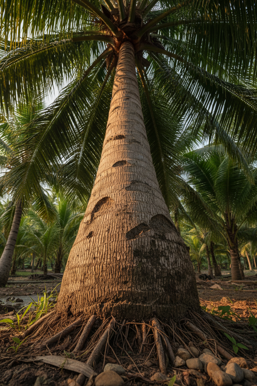 Coconut Tree Trunk: The Anatomy of a Giant