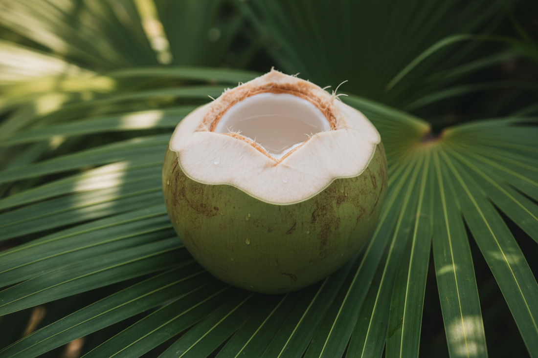 Why the coconut embryo transforms fat into cotton-candy sugar: the science behind sprouted coconut sweetness
